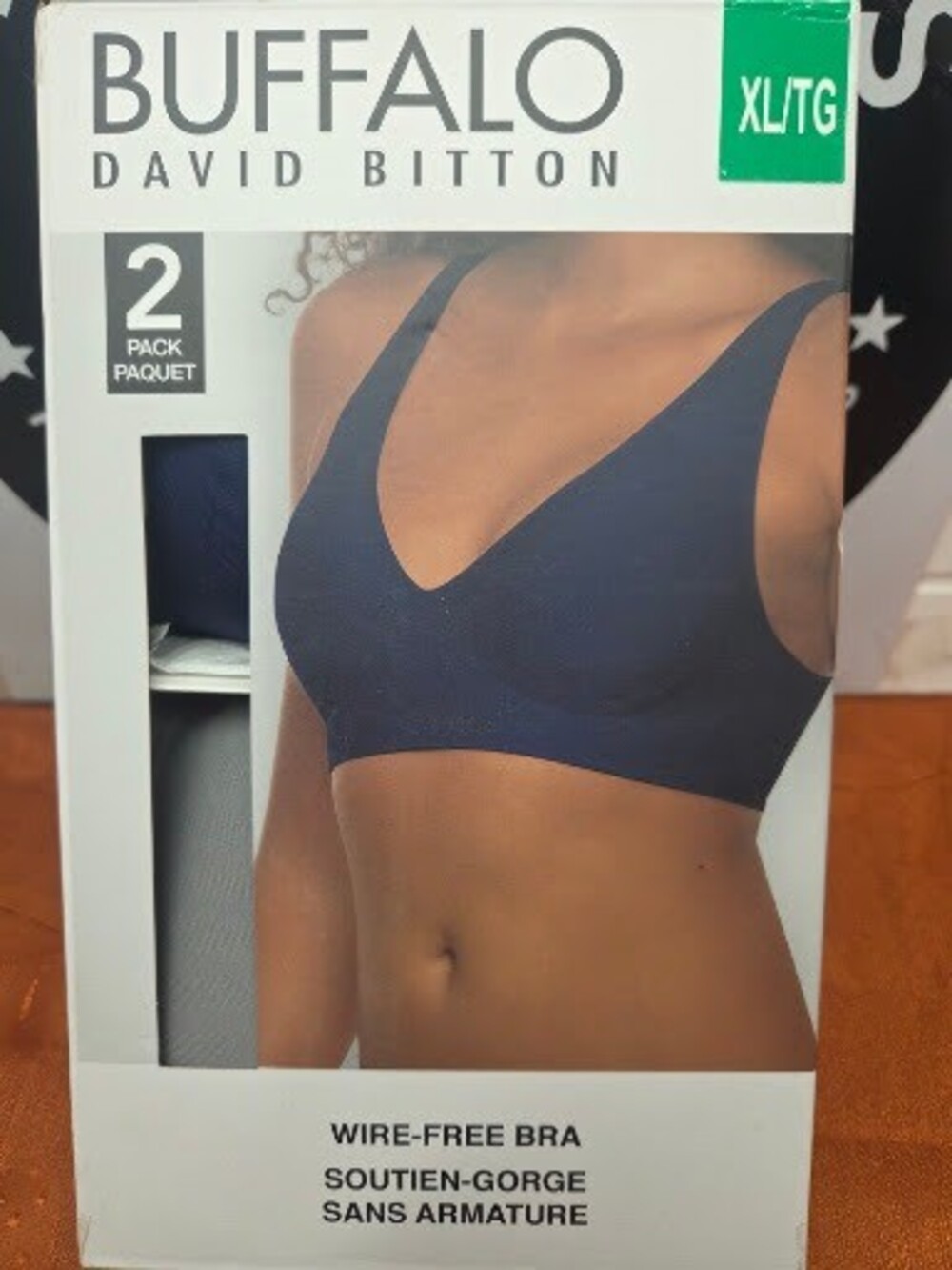 Buffalo David Bitton Women's Seam-Free Wireless Bra 2-Pack XL
